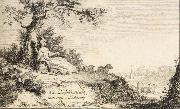 Title leaf of the album 12 landscapes Johann Ludwig Aberli